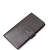 Brown leather wallet on a white background