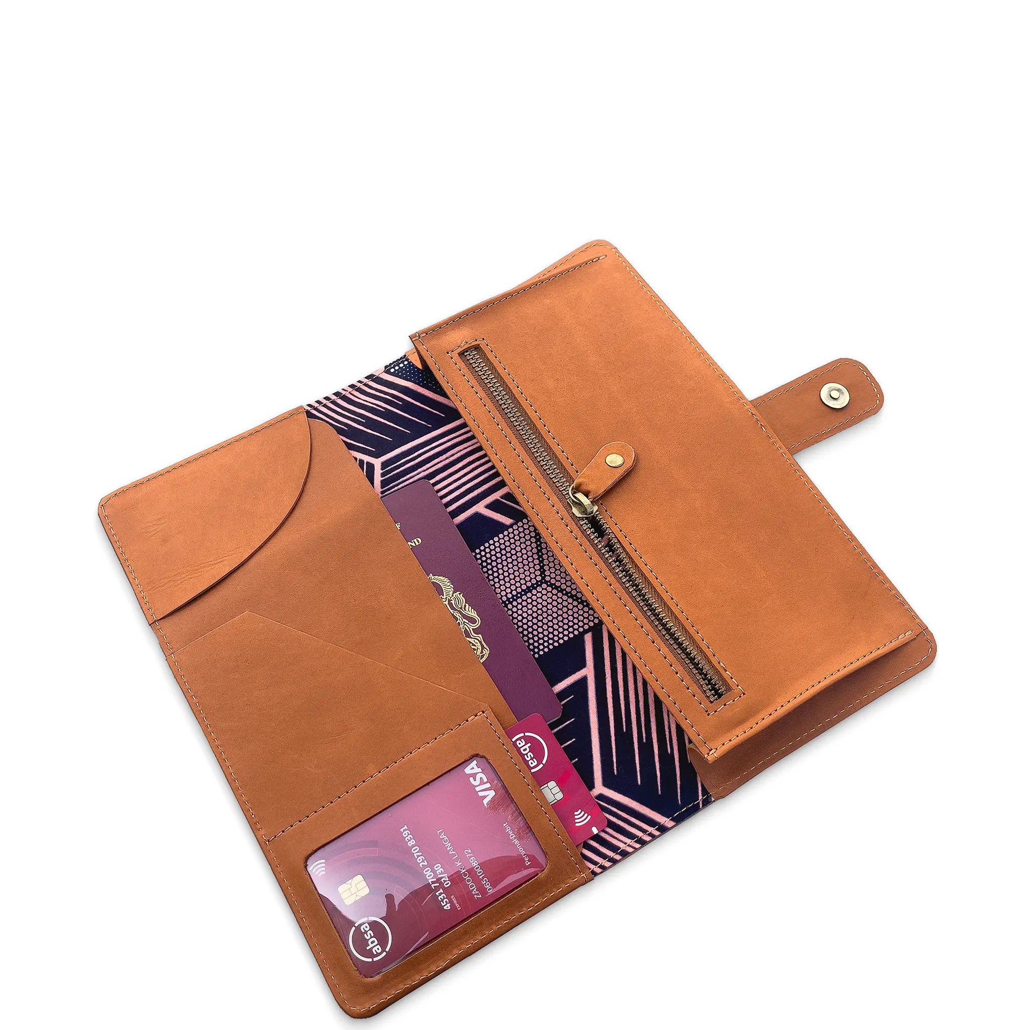 AK Deluxe Leather Travel Wallet