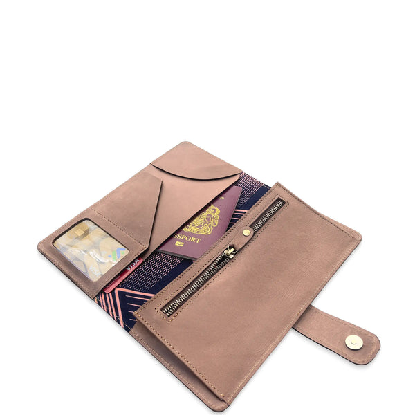 AK Deluxe Leather Travel Wallet