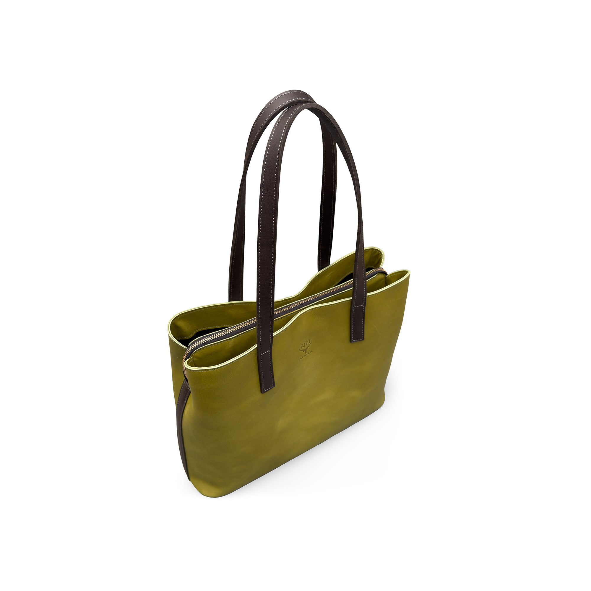 Leather handbag for work 