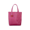 Pink leather  tote bag