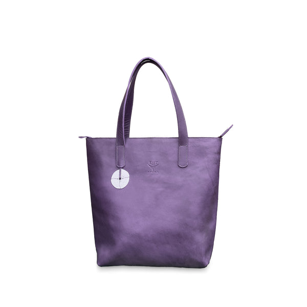 Malou Zipped Leather Tote