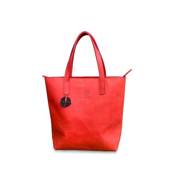 Malou Zipped Leather Tote