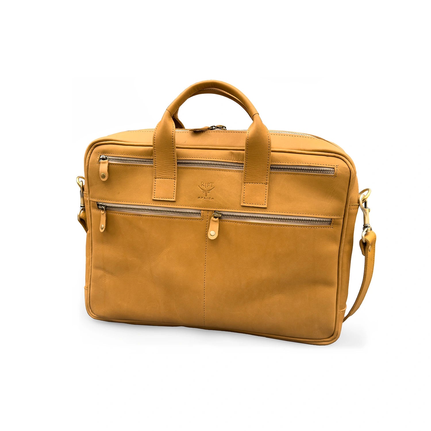 Tan leather bag for men 
