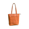Brown leather tote bag 