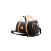 Black leather duffel bag 
