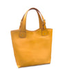 Yellow tote bag with a strap on a white background