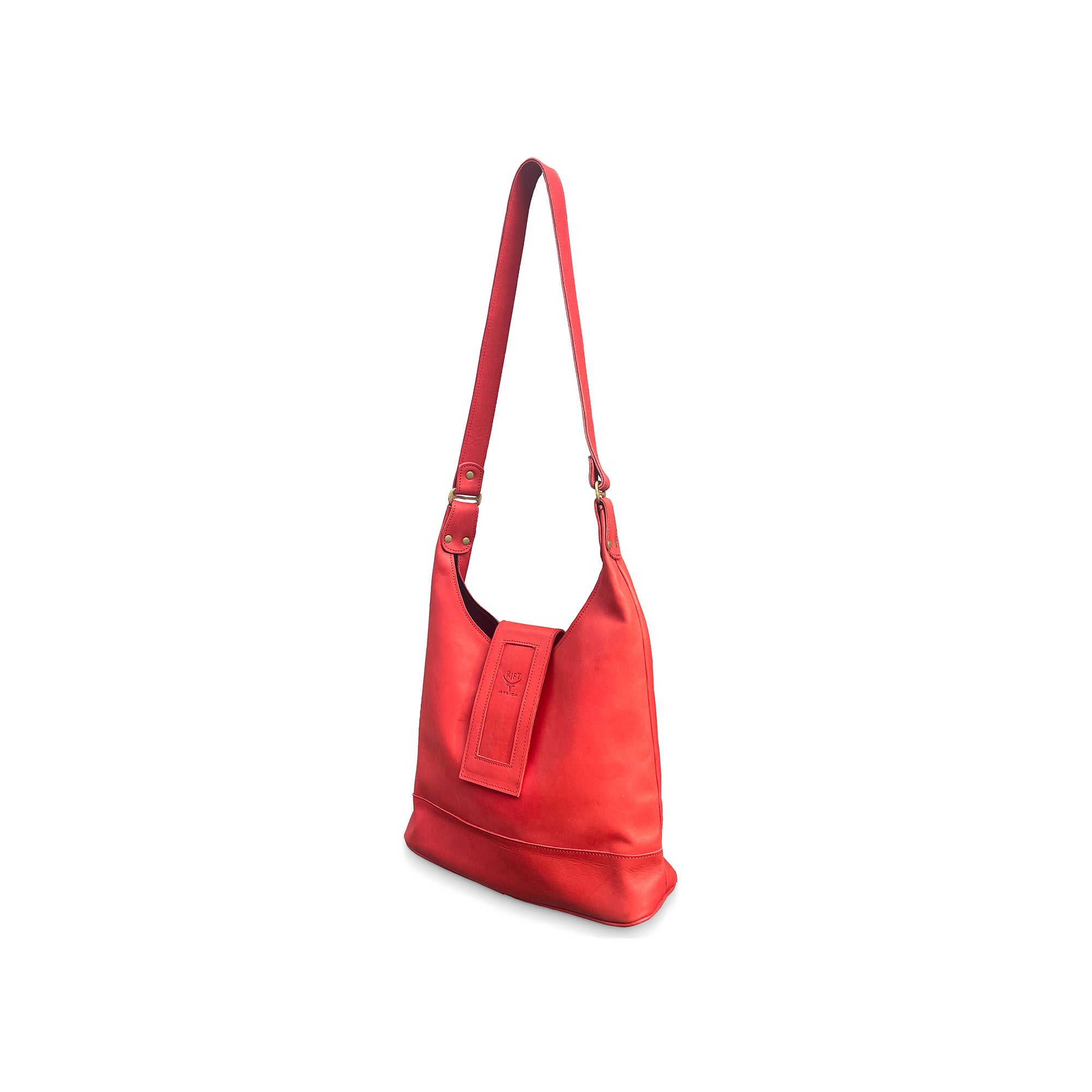 red leather cross body bag 