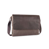 Brown leather messenger 