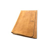 Brown leather laptop sleeve