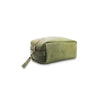 Green leather toiletry bag 